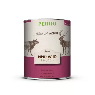 PERRO-Premium-Menue-Junior-Marha-Vadhus-es-Teszta-kutyakonzerv
